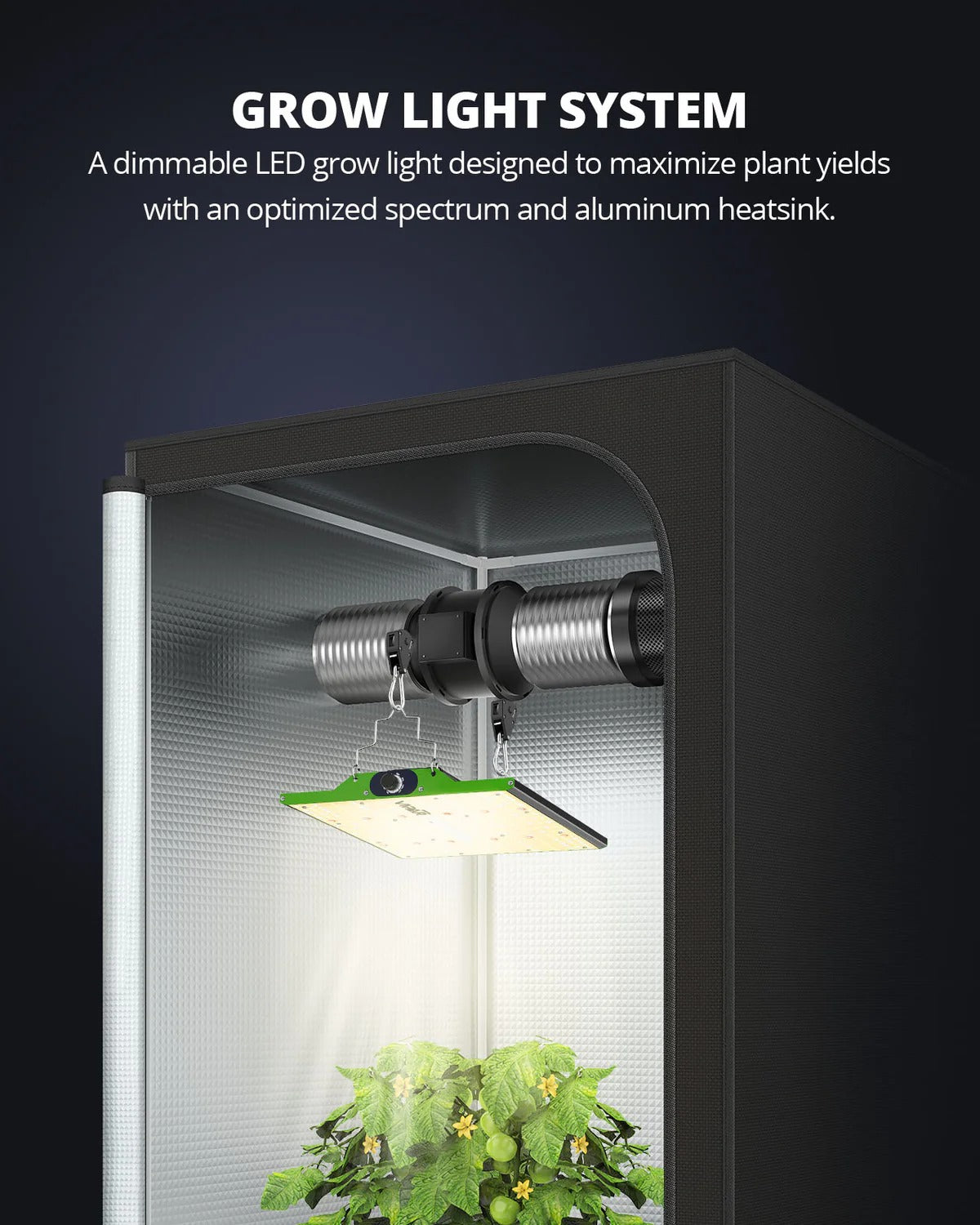 ViparSpectra P1000 100W Infrared Full Spectrum LED Grow Light product image 9