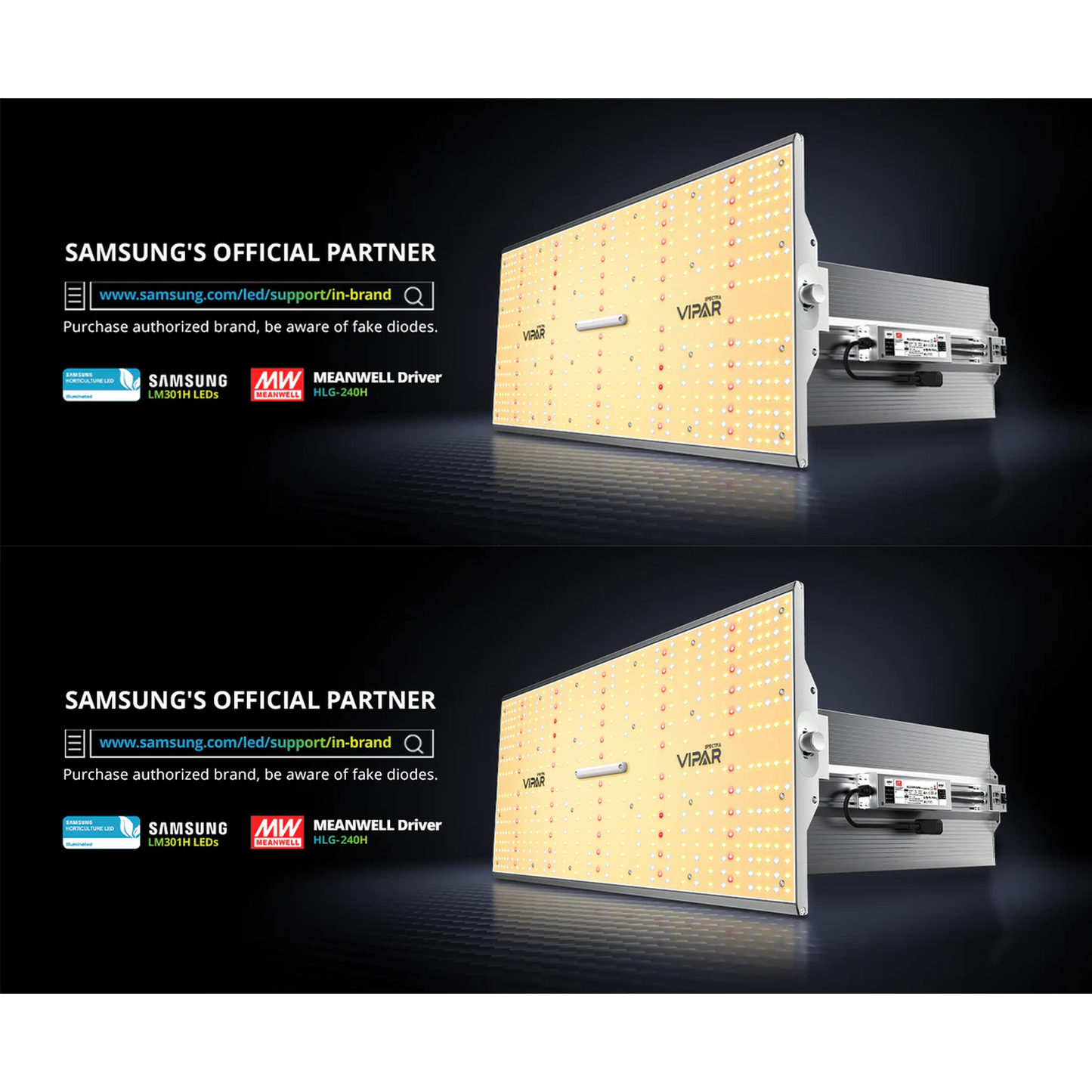 ViparSpectra XS2000 240W Infrared Full Spectrum LED Grow Light product image 7