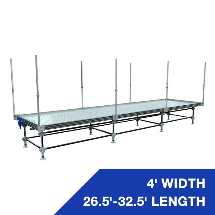 Wachsen Professional 4' Rolling Bench 26.5'-32.5' Length Trellis product image 1