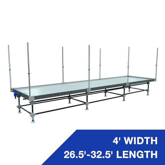 Wachsen Professional 4' Rolling Bench 26.5'-32.5' Length Trellis product image 1
