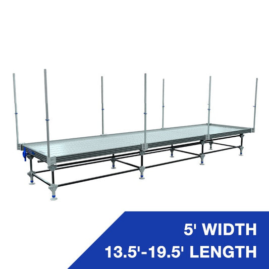 Wachsen Professional 5' Rolling Bench 13.5'-19.5' Length Trellis product image 1
