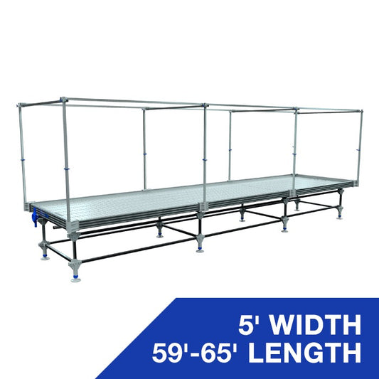 Wachsen Professional 5' Rolling Bench 59'-65' Length w/ Trellis product image 1