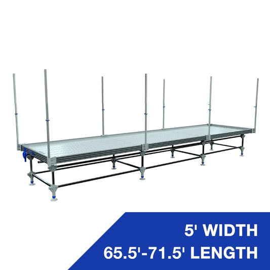 Wachsen Professional 5' Rolling Bench 65.5'-71.5' Length Trellis product image 1
