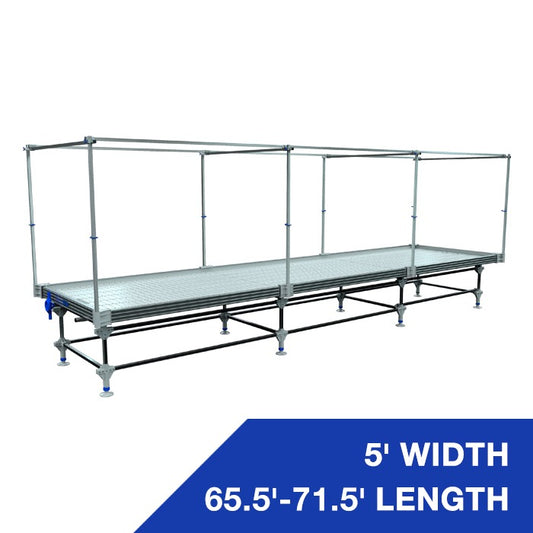 Wachsen Professional 5' Rolling Bench 65.5'-71.5' Length w/ Trellis product image 1