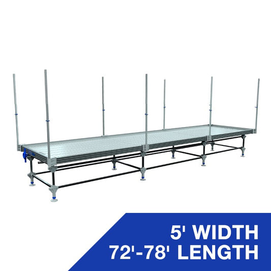 Wachsen Professional 5' Rolling Bench 72'-78' Length Vertical Trellis product image 1