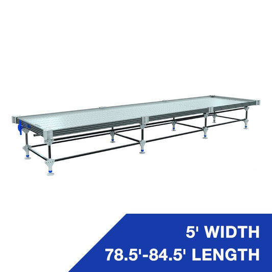 Wachsen Professional 5' Rolling Bench 78.5'-84.5' Length product image 1