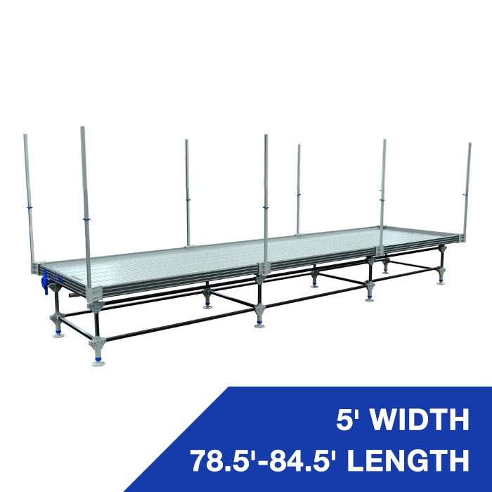 Wachsen Professional 5' Rolling Bench 78.5'-84.5' Length Trellis product image 1