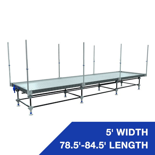 Wachsen Professional 5' Rolling Bench 78.5'-84.5' Length Trellis product image 1
