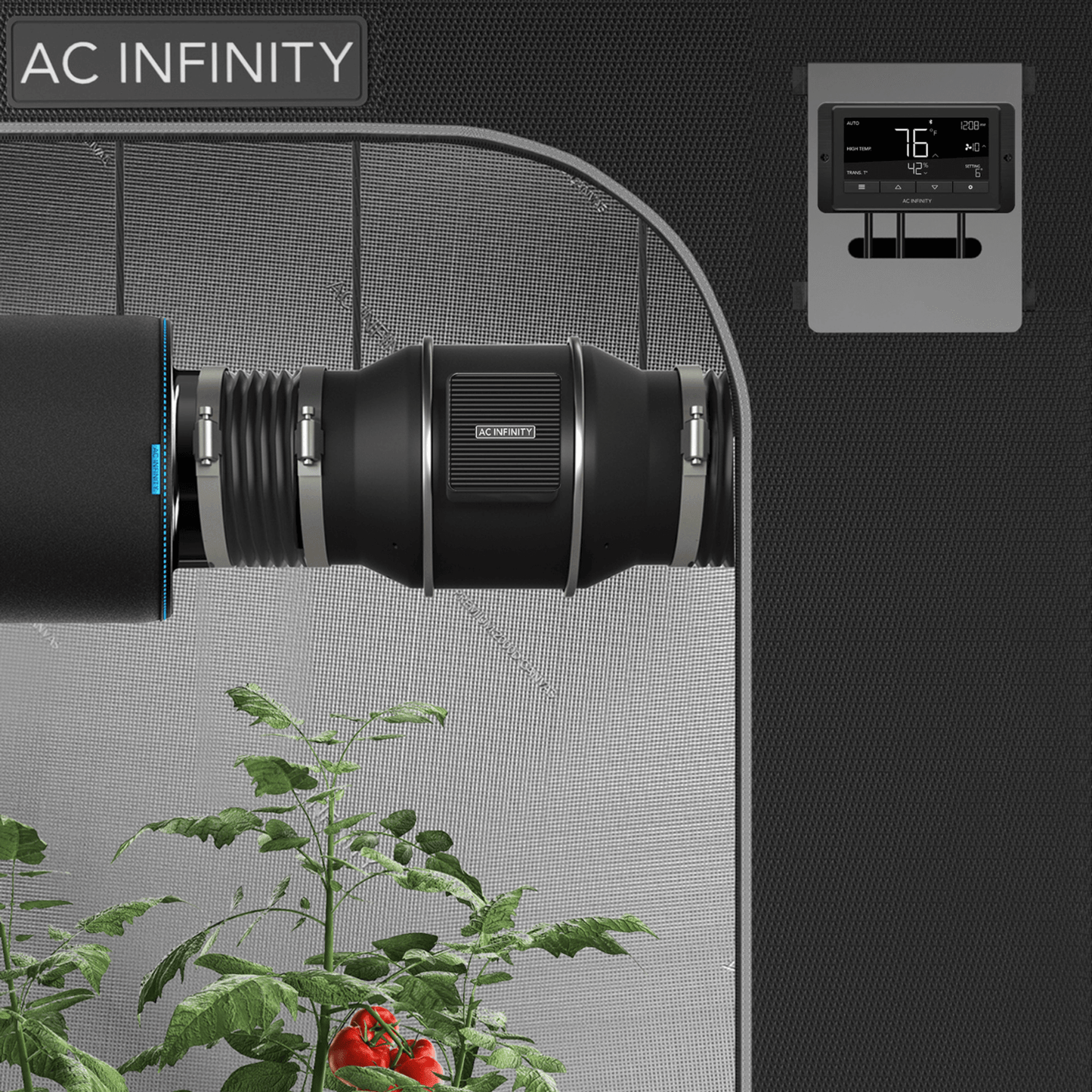 AC Infinity CONTROLLER 67, Temperature and Humidity Fan Controller, with Scheduling, Cycles, Dynamic Speed, Data App CTR67A Accessories