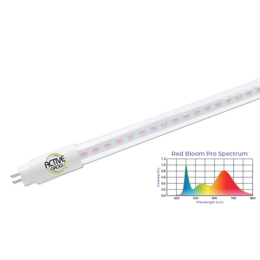 Active Grow 24W T5 HO 4FT Horticultural Lamp - Red Bloom Pro Spectrum AG/24T5HO/4FT/PR/4 Grow Lights 618149217717