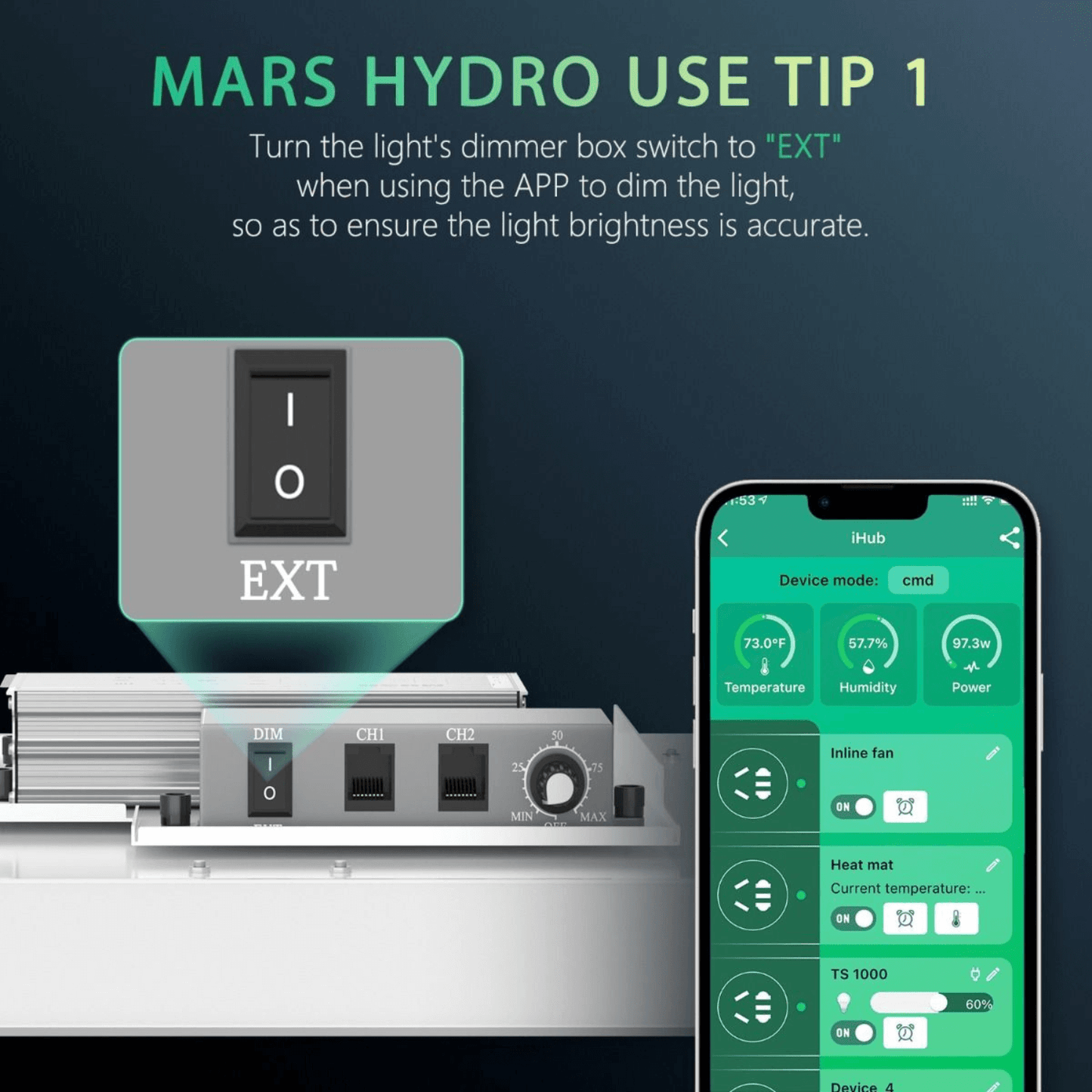 Mars Hydro iHub Smart Power Strip MH-iHub-C Accessories